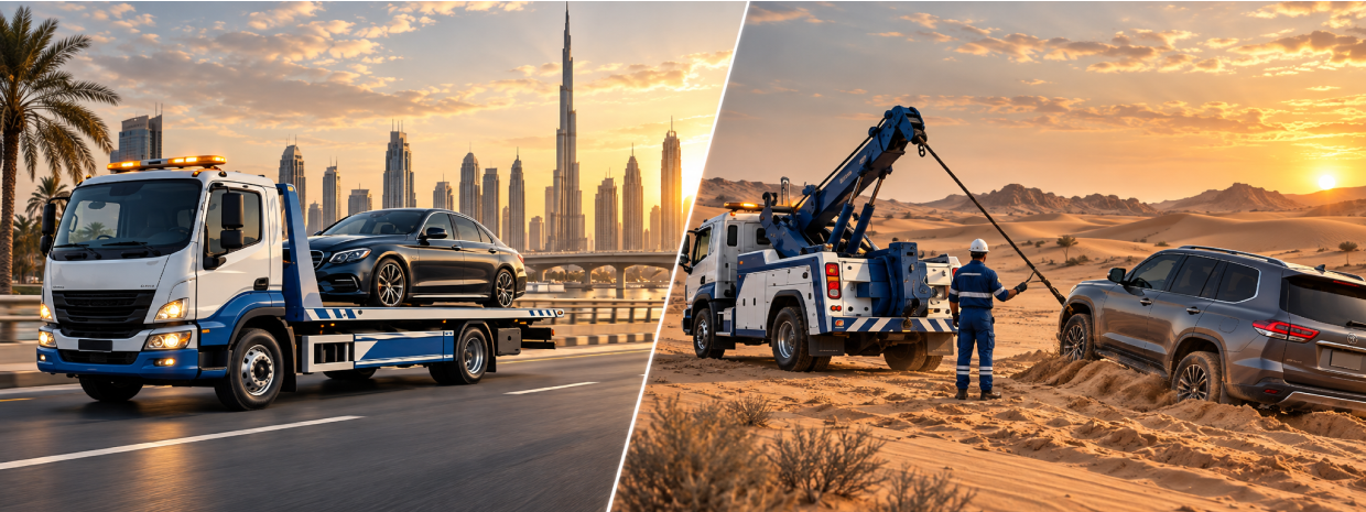 Car Recovery vs Car Towing in DubaiWhat’s the Difference and Which Do You Need
