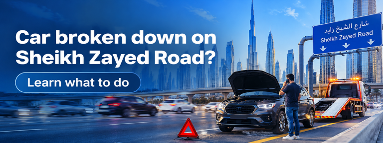 Car Broken Down on Sheikh Zayed Road