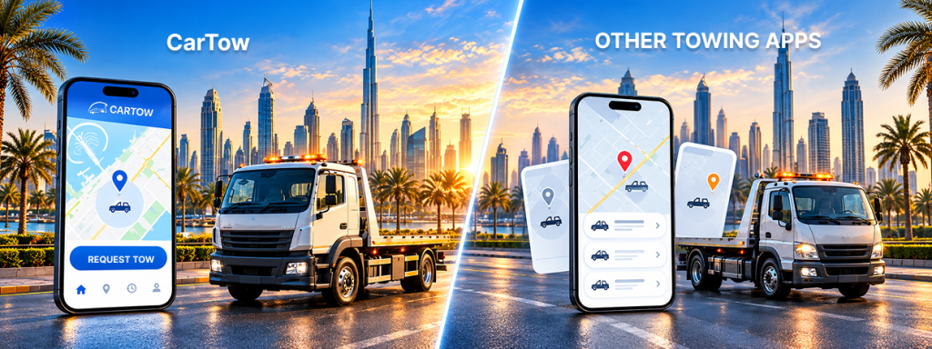 CarTow vs Other Towing Apps in the UAE_ Which One Is Right for You